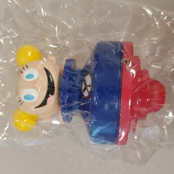Johnny Bravo Dede and Dexter's Laboratory spinning tops set of 3 Cartoon Network - Picture 6 of 8